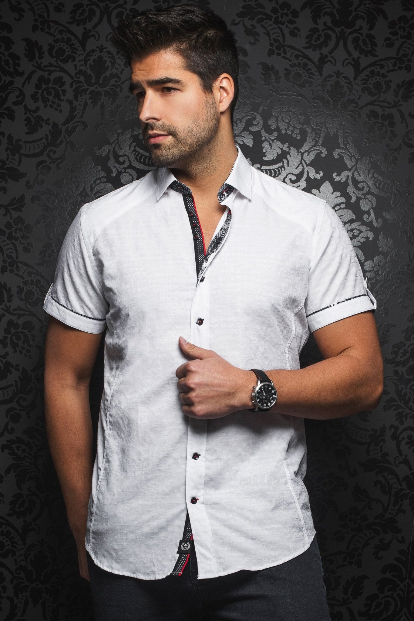 Short-Sleeve Shirt | Herrera White - AUNOIR