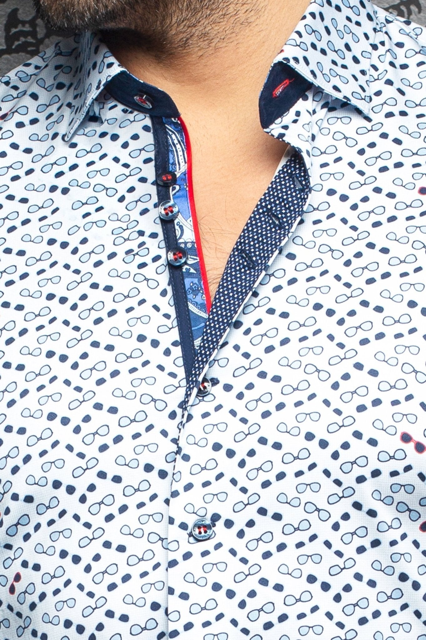 Short-Sleeve Shirt | Whisky Light Blue - AUNOIR