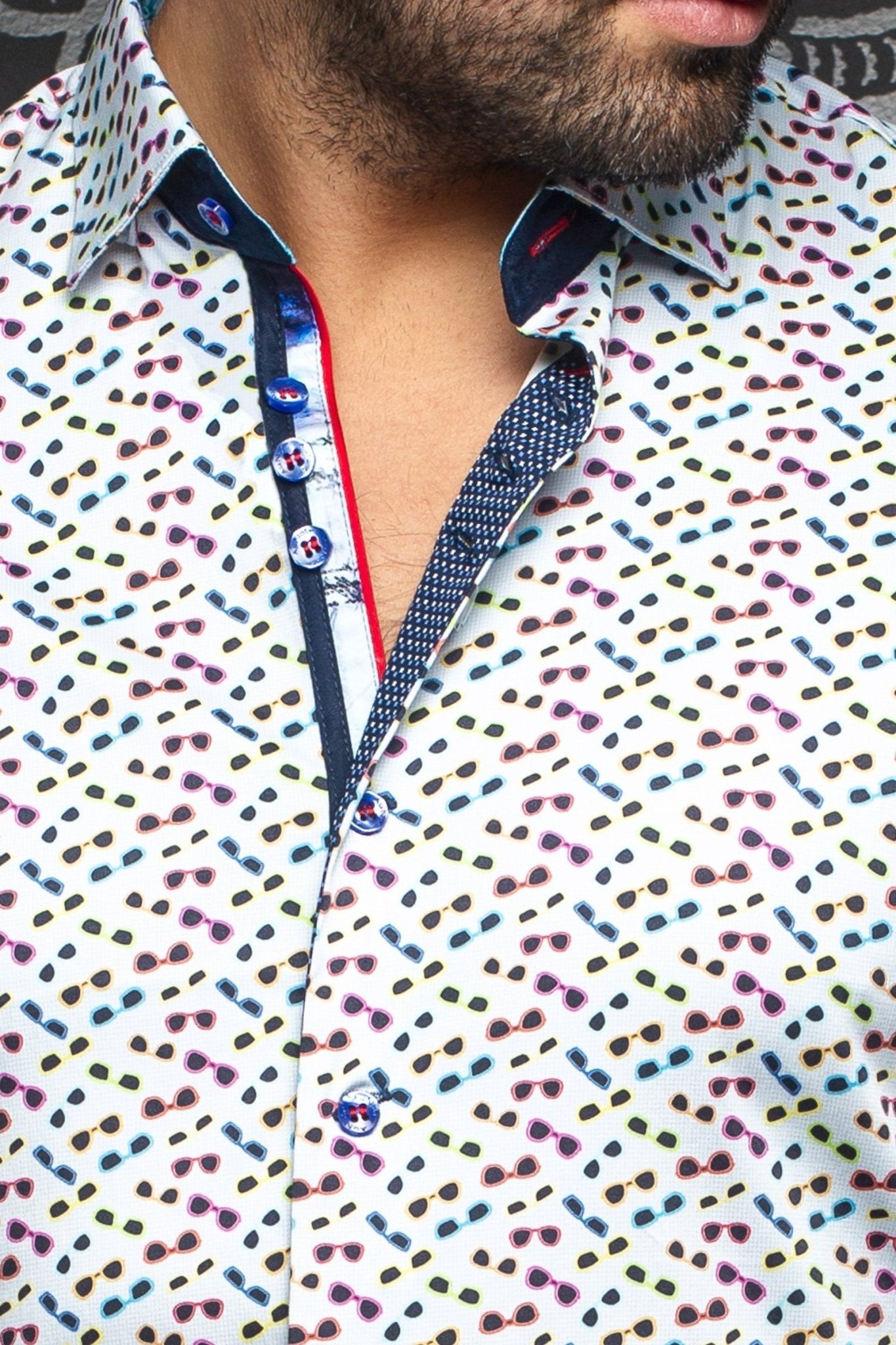 Short-Sleeve Shirt | Whisky Multi - AUNOIR