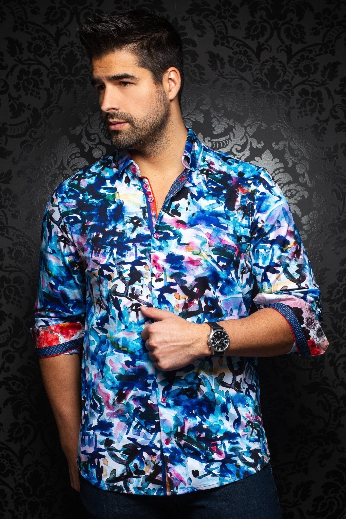 Stretch Shirt | Matisse Multi - AUNOIR