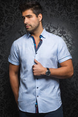 Short-Sleeve Shirt | Tomassi Jaqc Light Blue