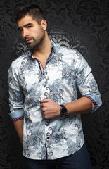 Chemise | BRANSON, Light blue - AU NOIR