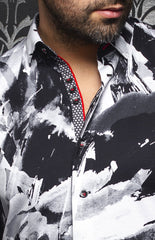 Chemise | BRISBANE, Black / White - AU NOIR