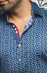 Chemise | MAKI, Navy - AU NOIR