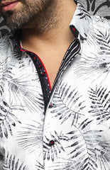 Chemise manches courtes | ELDER, White - AU NOIR