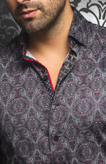Chemise | MYSTIQUE, Black / Red - AU NOIR