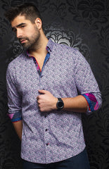Chemise | PICCINI, Navy / Fuchsia - AU NOIR
