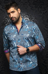 Chemise | RIVERA, Light blue - AU NOIR