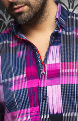 Chemise | RUBICON, Fuchsia - AU NOIR