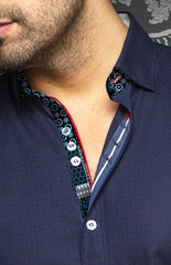 Chemise | SEVGI, Navy - AU NOIR
