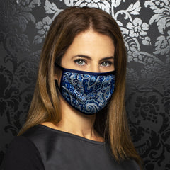 Masque ECO mix paisley navy - AU NOIR