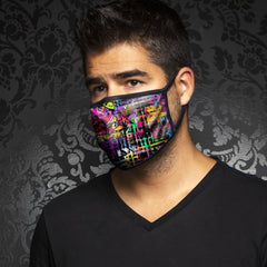 Masque ECO street art black - AU NOIR