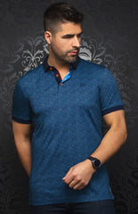 Polo | JALISCO, Denim blue - AU NOIR