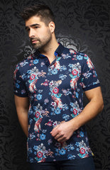 Polo | MACKAY, Navy / Multi - AU NOIR