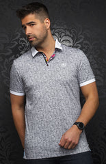 Polo | SEGUIN, White / Black - AU NOIR
