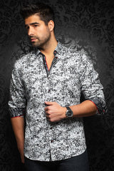 Shirt | Odysee White Grey - AUNOIR