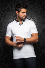 Short-Sleeve Polo | Gustav White - AU NOIR