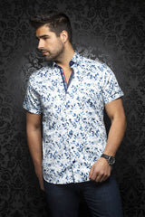 Short-Sleeve Shirt | Ixtapa Blue - AUNOIR