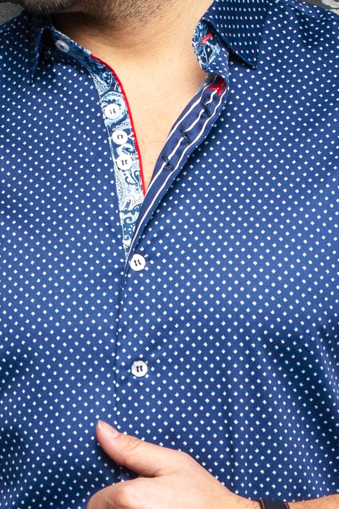 Short-Sleeve Shirt | Wexler Navy - AUNOIR