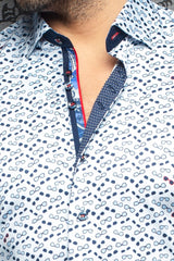 Short-Sleeve Shirt | Whisky Light Blue - AUNOIR